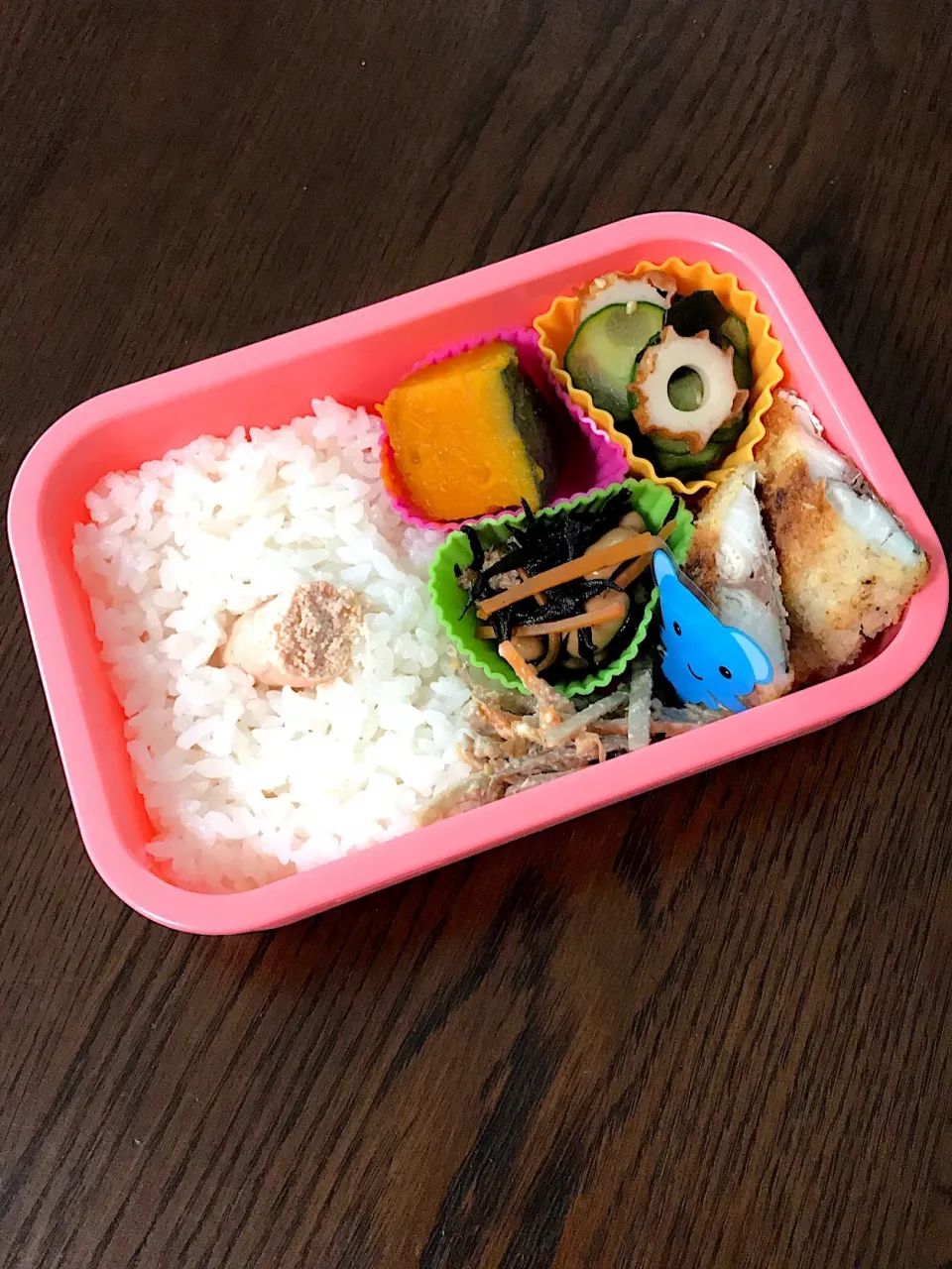 アジフライと焼きたらこ弁当|kiicoさん