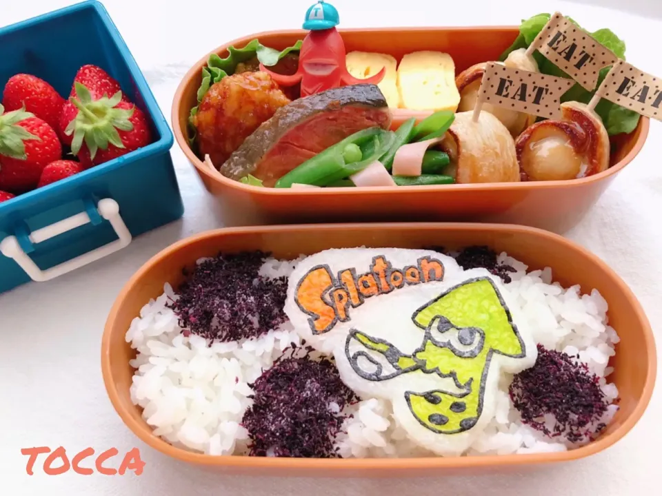 スプラトゥーン弁当🍱🦑🦑🦑|toccaさん