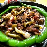 ホタルイカとタコのアヒージョ🦑🐙