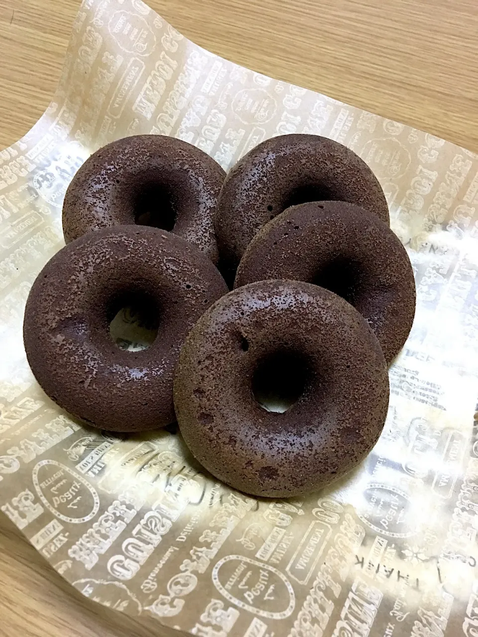 Snapdishの料理写真:米粉のビターチョコドーナツ|shokoさん