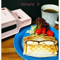 ホットサンドで朝ごパン🍞