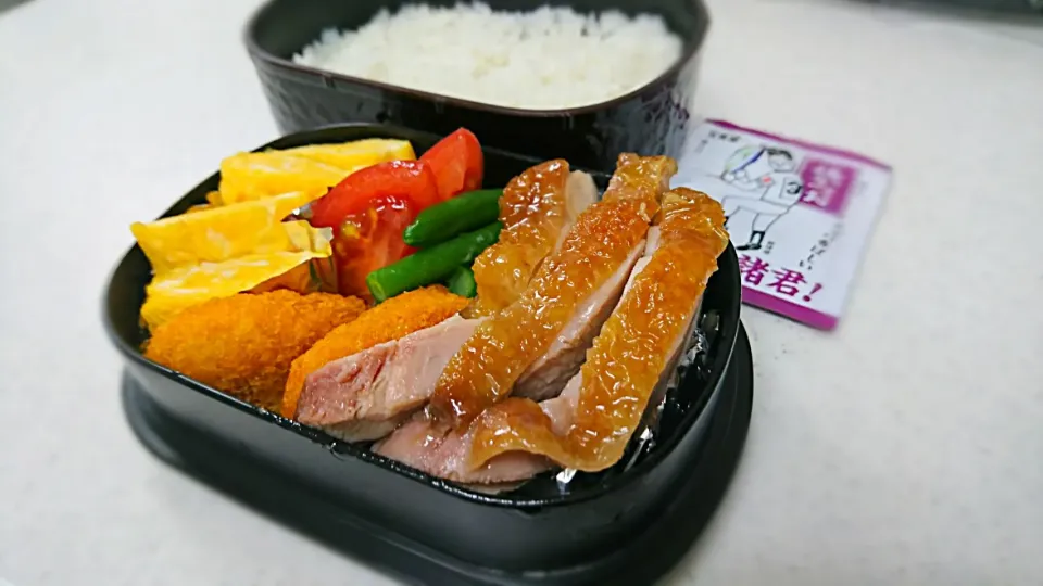 旦那ﾁｬﾝ弁当☆カンタン酢で照り焼き弁当|こむぎさん