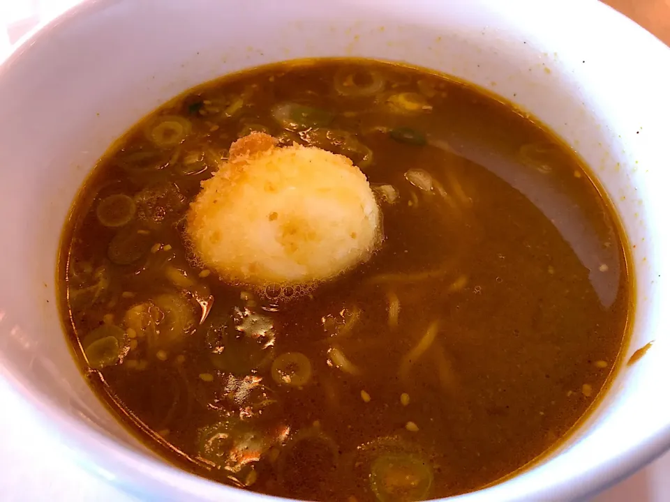 揚げ玉子フライ付きカレー麺|tecklさん