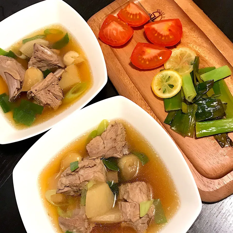 ✨骨肉茶とネギバター醤油✨|ユミレオさん