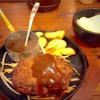 ハンバーグ定食|かーこさん