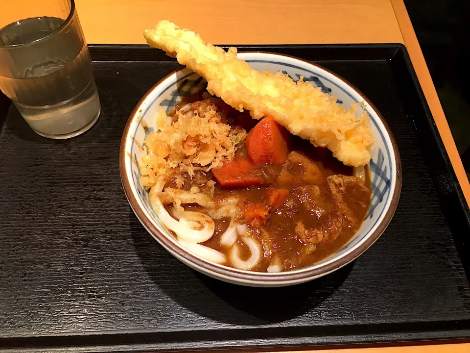 カレーうどん w/ イカ天|しのぶさん