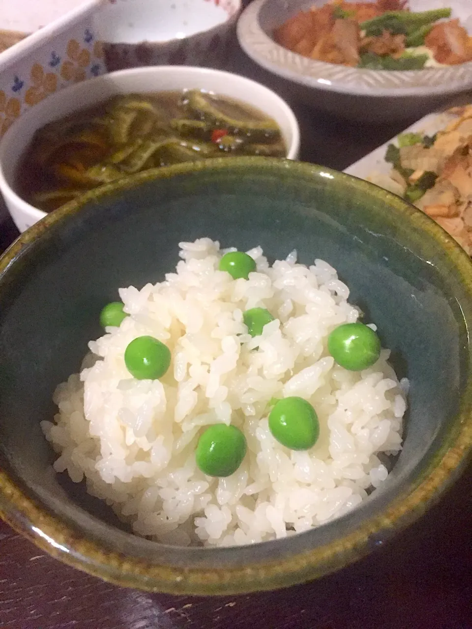 Snapdishの料理写真:春はコレ‼️グリンピースご飯♫•*¨*•.¸¸♪   #旬の食卓   #グリンピース豆ごはん  #春と言えば〜|シロンさん