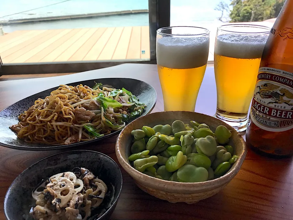 2018.4.29 焼きそばランチ🍻🍻🍻|ゆみずさん