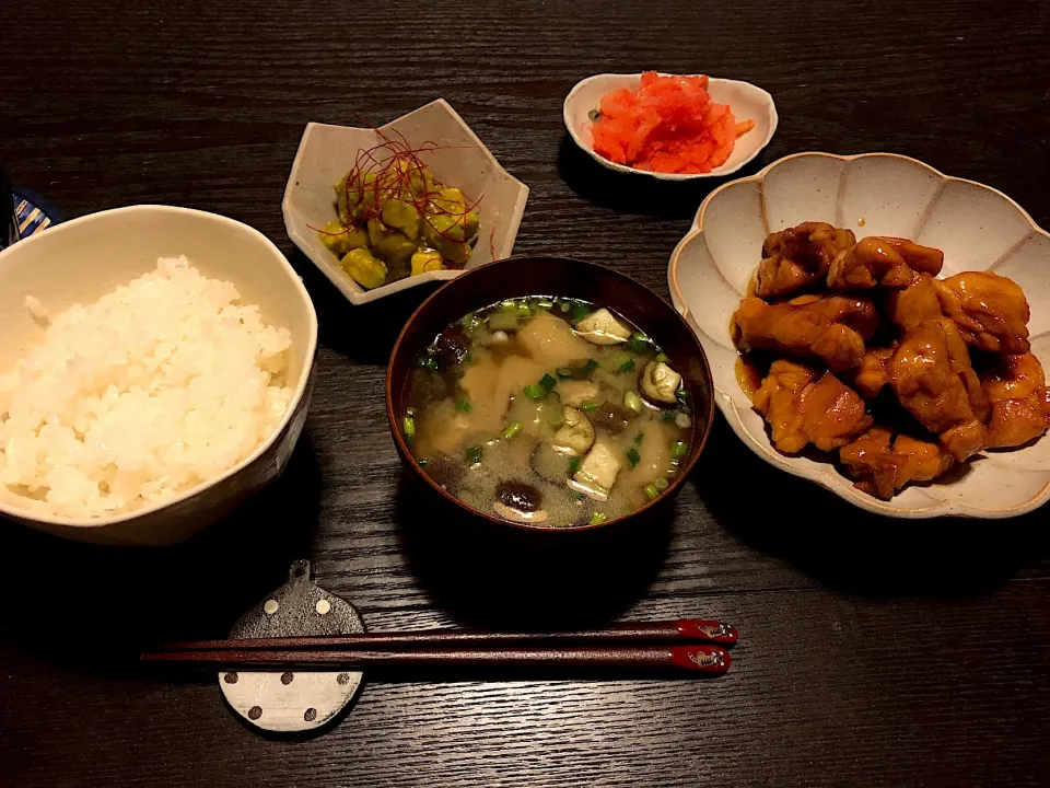 夜ご飯☺︎
 #鶏肉の照り焼き#アボカド #よるごはん #夜ご飯#お家ご飯|かなさん