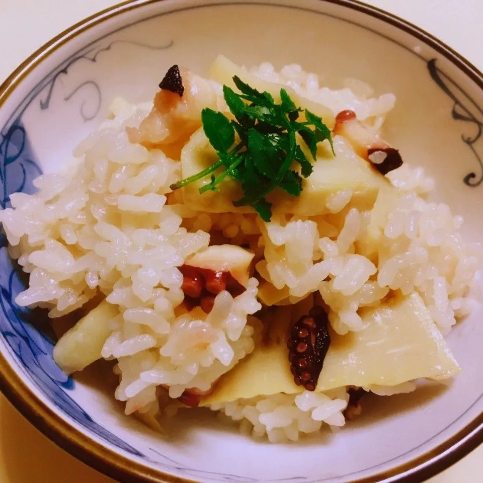 たけのことタコの炊き込みご飯|vege食堂さん