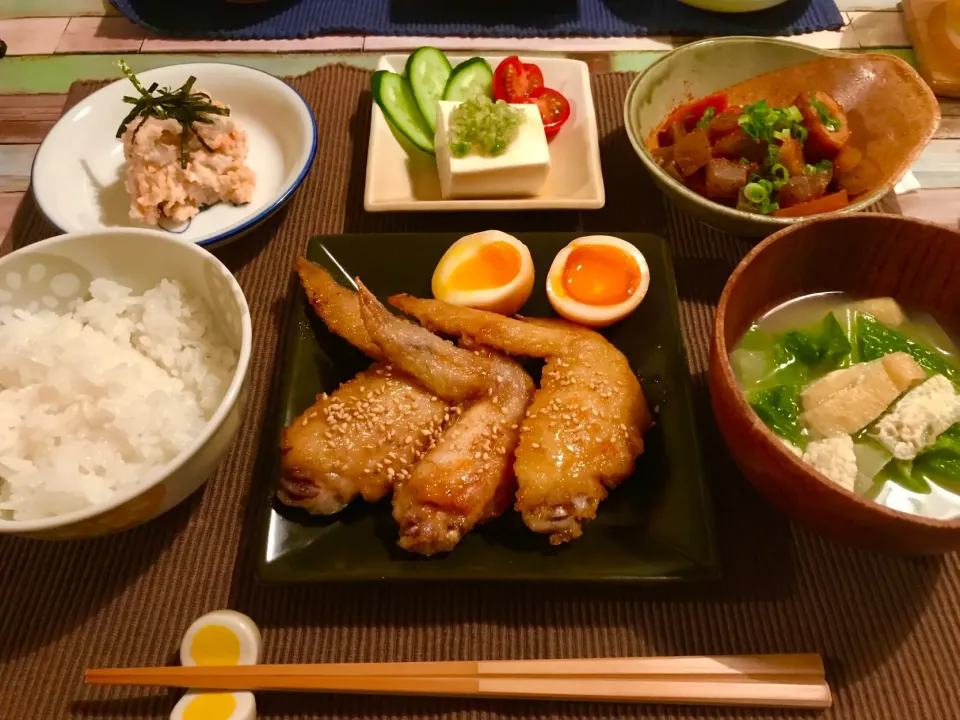 Snapdishの料理写真:#夕食 ＃手羽先|かふさん