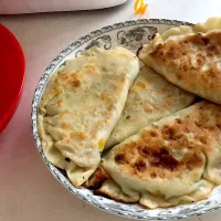 fried leek dumplings, 韭菜盒子#|Sylviaさん