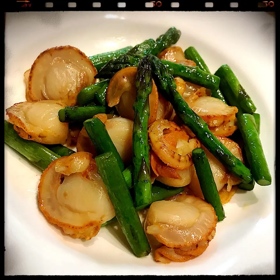 ホタテの中華炒め。Stir-fried scallops|toyamadaさん