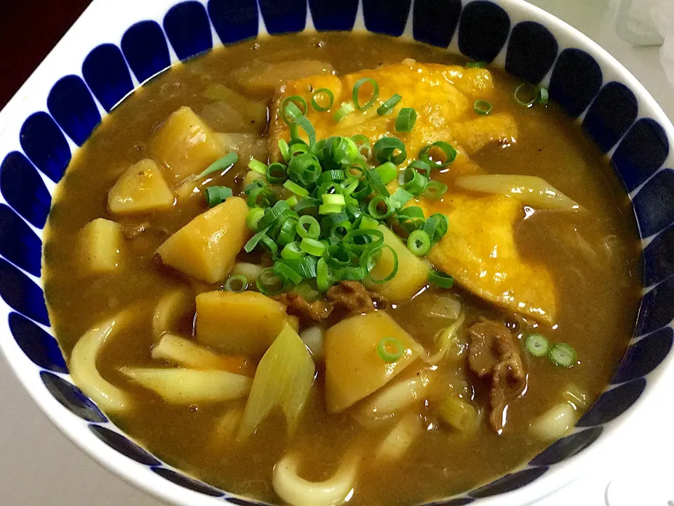 昨日のカレーをリメイク♡カレーうどん|くーさんさん