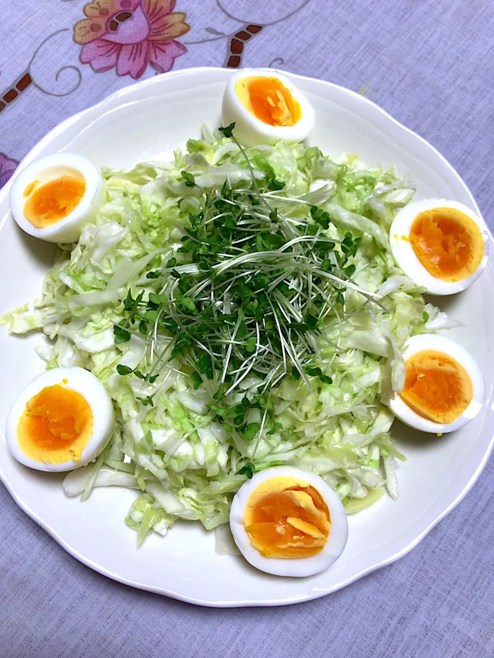 キャベツとエッグのサラダもどき🥗塩麹で味付け😊|Czkさん