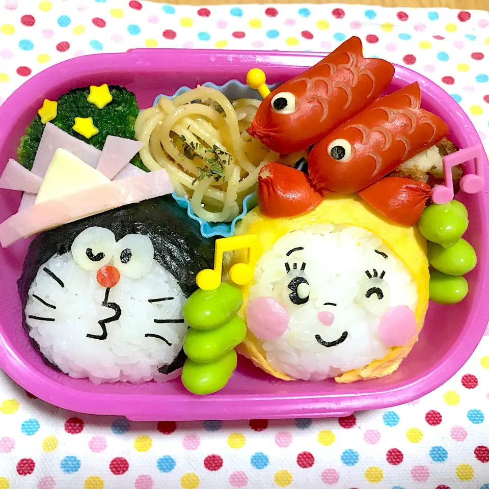 ドラえもんドラミちゃん弁当🍙|＊C＊さん