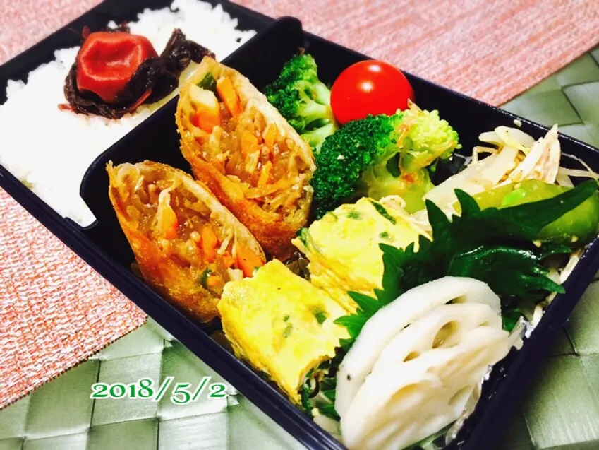 Snapdishの料理写真:旦那弁当( ´͈ ᗨ `͈ )◞♡⃛|じゅんけさん