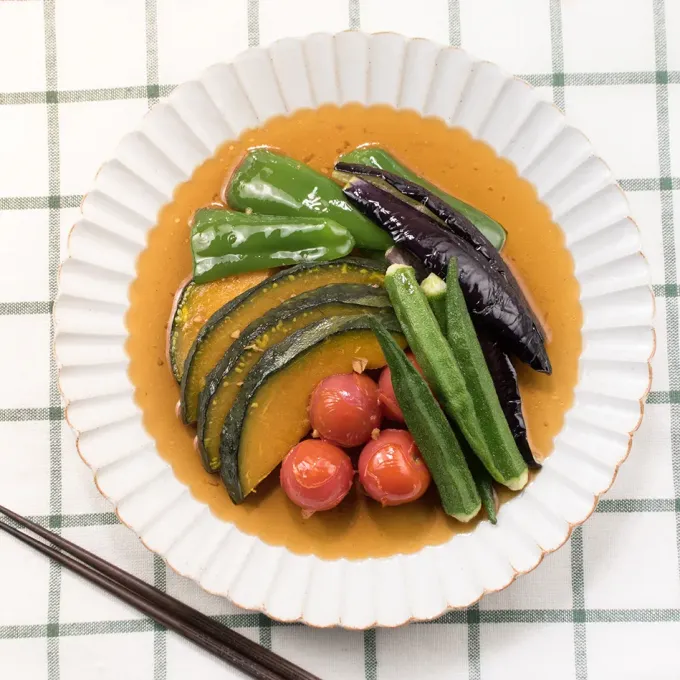 Snapdishの料理写真:暑さを乗り切るレシピ「カラフル野菜の揚げ浸し」|和平フレイズ株式会社さん