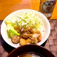 Snapdishの料理写真:超簡単🙌カンタン酢で甘酢鶏肉炒め|よっしーさん