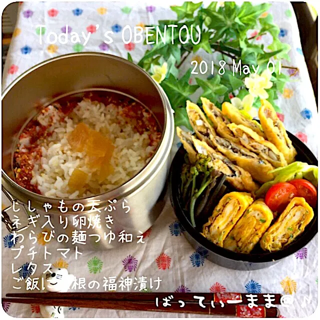 Snapdishの料理写真:ししゃもの天ぷら弁当～♡  #ばってぃーまま＠♪の節約しても美味しいお弁当|ばってぃーまま＠♪さん