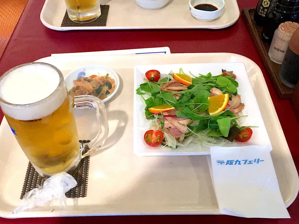 カフェテリア形式、鴨のサラダ🦆他by阪九フェリー🛳！|Yoshihiro  Hamasakiさん