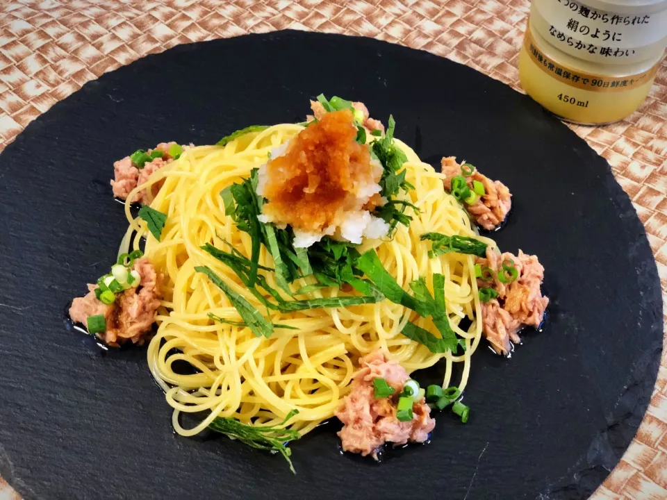 おろしとツナの絹和えパスタ|ヨーコさん
