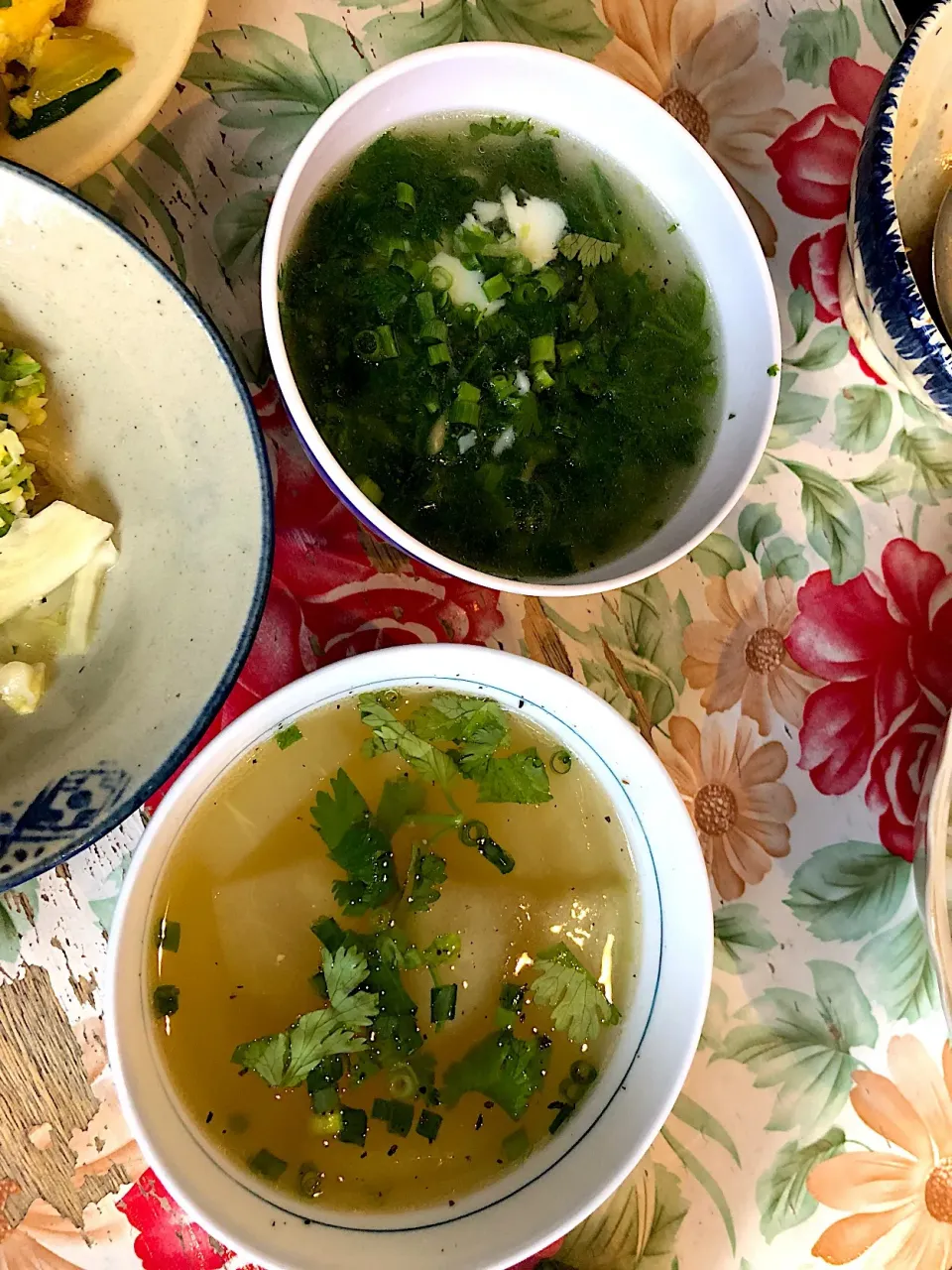 江古田マイマイ 塩魚と青菜のスープ、冬瓜と干し海老のスープ|よだみなさん