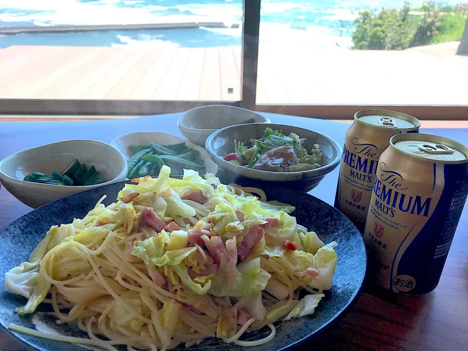 Snapdishの料理写真:2018.5.4 パスタランチ🍻🍻🍻|ゆみずさん