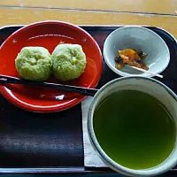 煎茶とずんだ餅のセット|あこさん