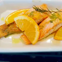 salmon with oranges|Tomer Amirさん