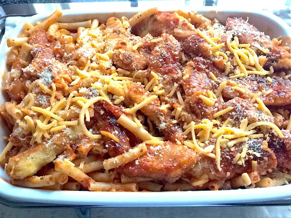 Chicken Parmesan Pasta Bake|Faithさん