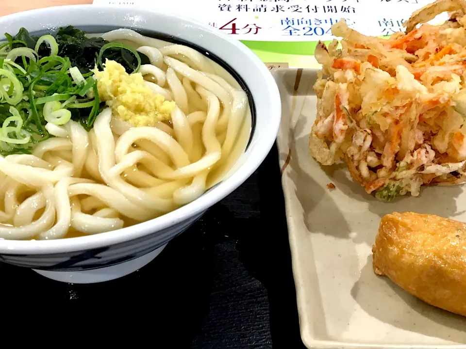 讃岐うどん、野菜かき揚げ&いなり
#セルフうどんの店竹清
#久しぶりの訪問|mottoさん