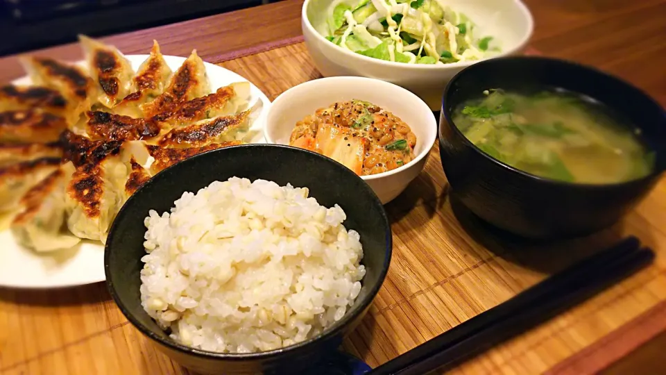 Snapdishの料理写真:はんぺんと鶏肉と大葉の餃子～
他の晩ごはん✨|kaz(*･ω･)さん