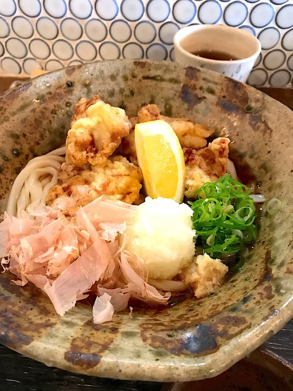 鶏天ぶっかけうどん|ふっきーさん