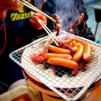 Snapdishの料理写真:子供のBBQ🥓

#BBQ #七輪|荒川慶美さん