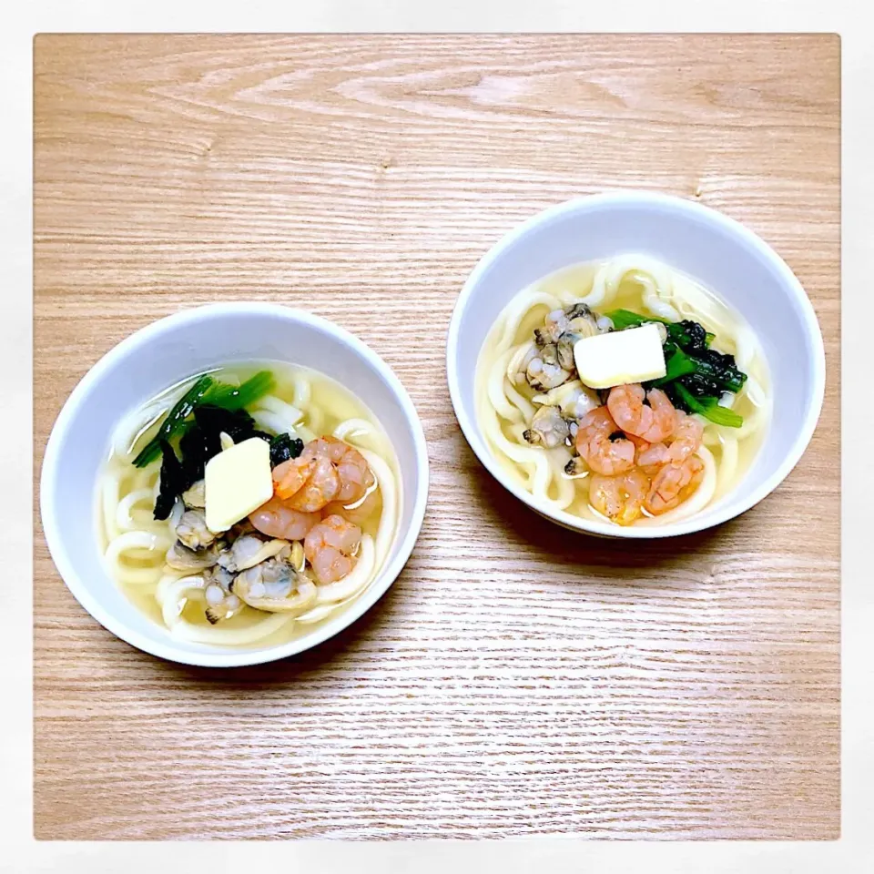 Snapdishの料理写真:kids飯 海鮮バターうどん|omoさん