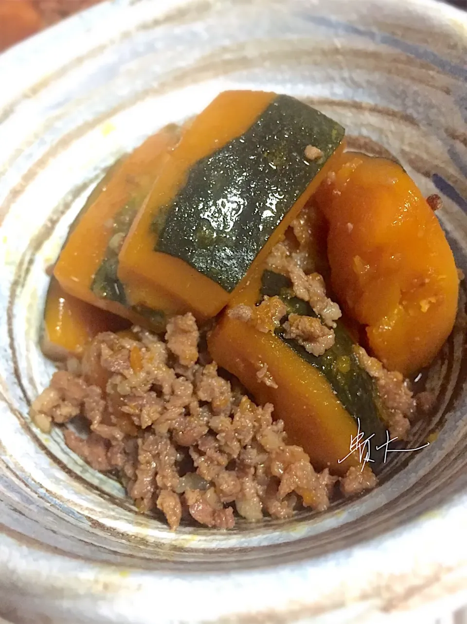 【ニュージーランド産のかぼちゃ煮 豚そぼろ】    〜春に南半球の秋を食す〜|FU-TEN 古原貴大さん