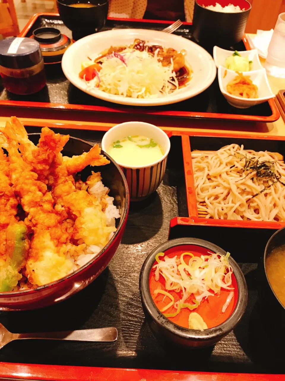 Snapdishの料理写真:#海老天丼とざる蕎麦セット|𝕜𝕪𝟙𝟘𝟚𝟘𝟙𝟠さん