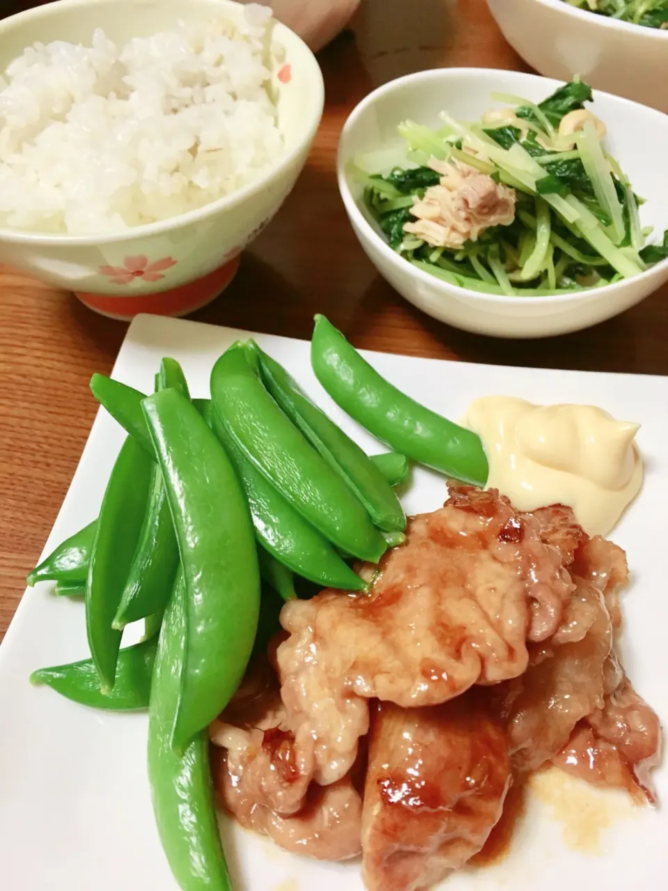 豚の生姜焼きといんげん豆|Akihaさん