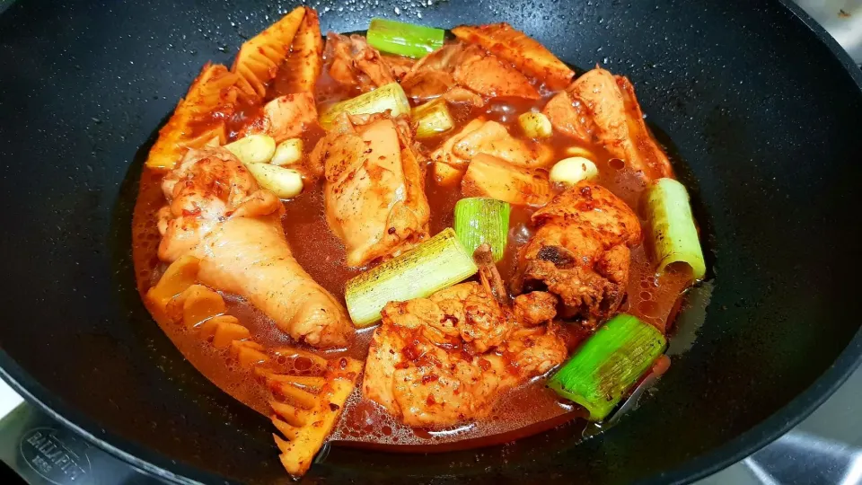 红糟鸡 - braised chicken and Spring bamboo shoot in wine dreg sauce|steven z.y.さん