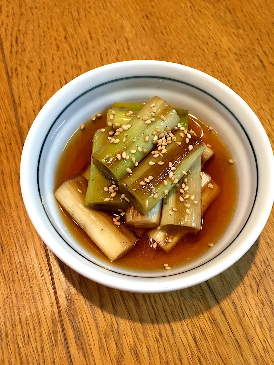 長ねぎの焼きびたし|まつださんさん