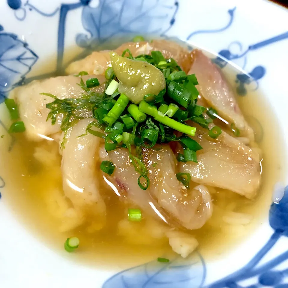 カワハギのづけ茶漬け|チルさん