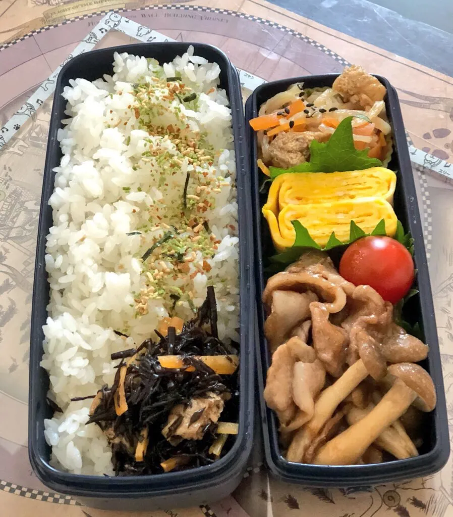 豚としめじのポン酢炒め 弁当|弁当 備忘録さん