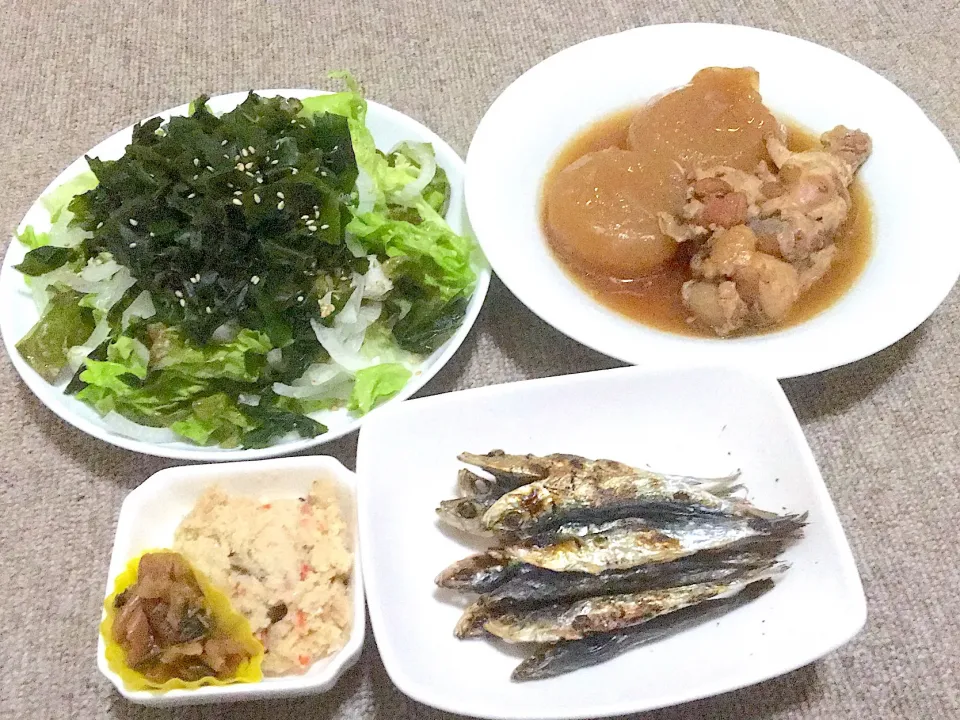 Snapdishの料理写真:旦那ちゃん晩御飯(*´∀｀*)|ちゃびきゅさん