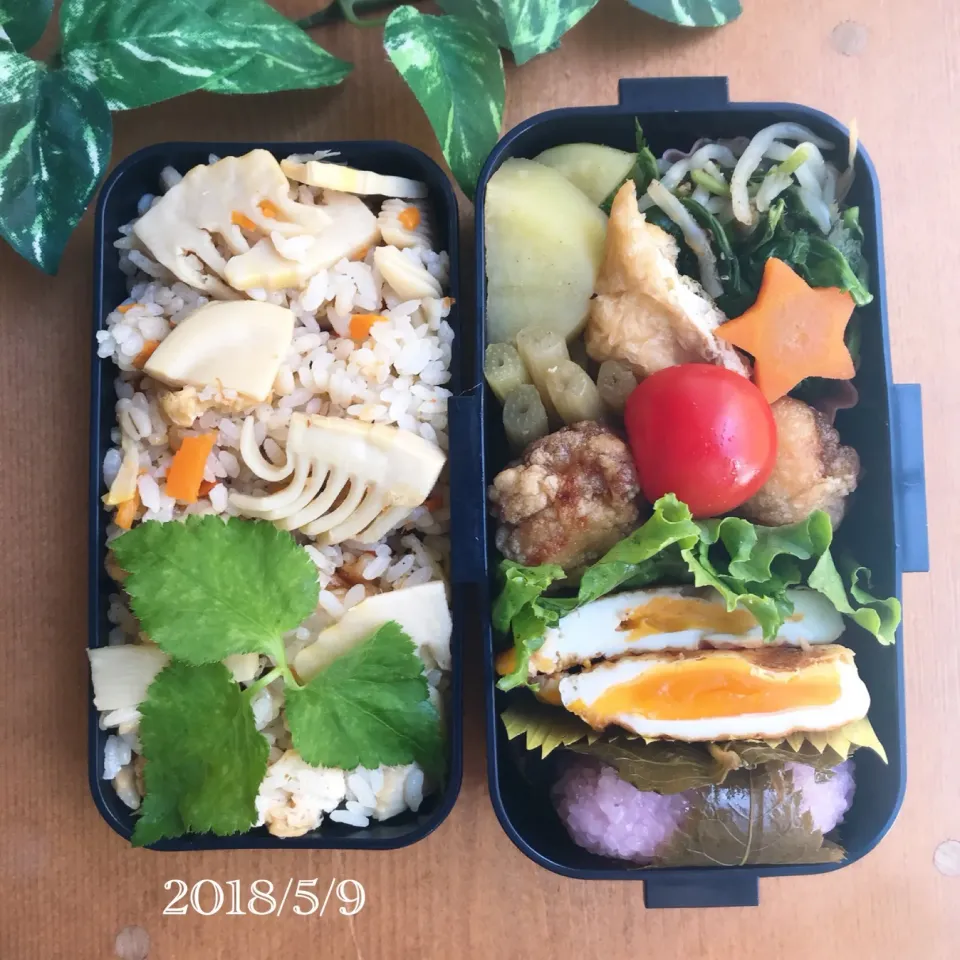 今日の娘弁当2018.5.9♪。.:＊・゜|ばろんさん