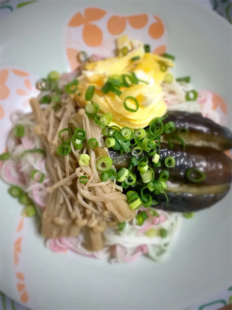 そうめんonナスの焼き浸し|ダイキさん