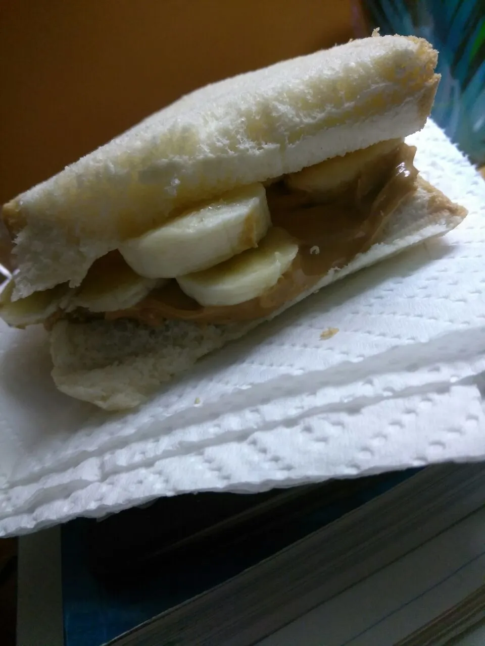 Snapdishの料理写真:PB and nanner sandwich|Polly Gelfusoさん