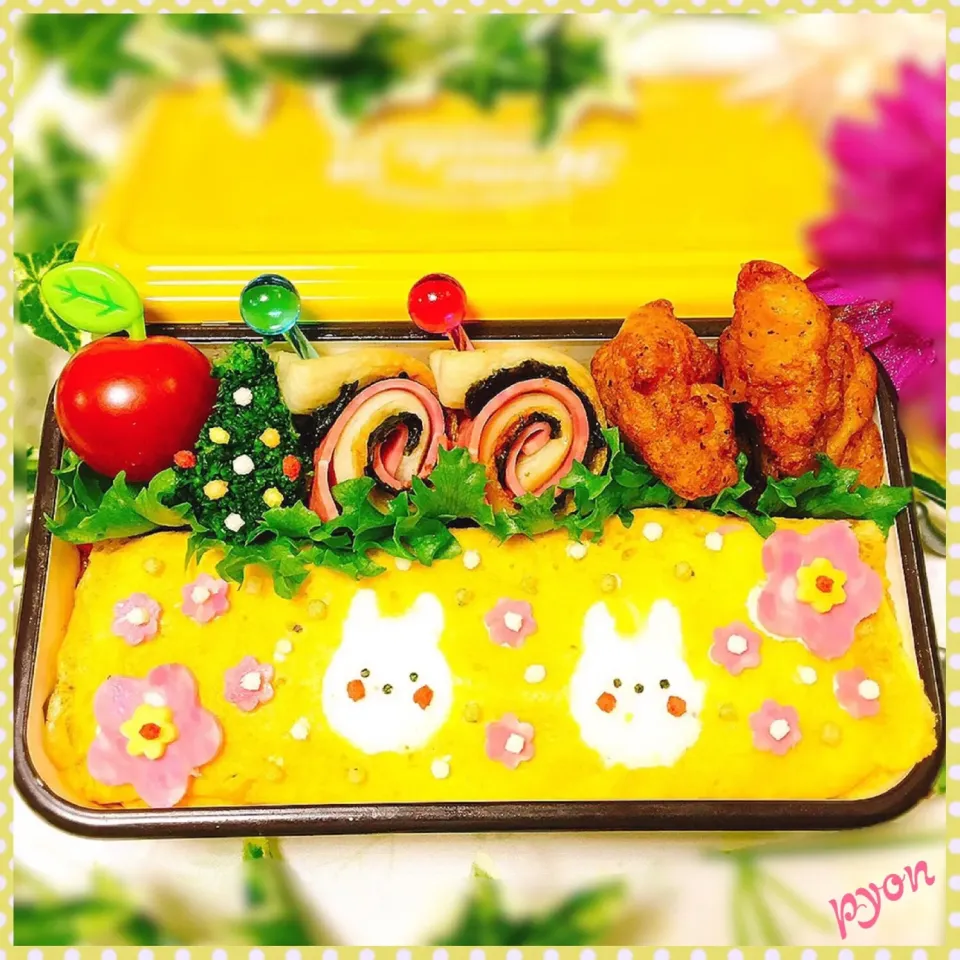 中2娘ちゃんのお弁当(o^^o)#

 #デコ弁  #キャラ弁 
 #お弁当  #娘弁当|ぴょんちゃんさん