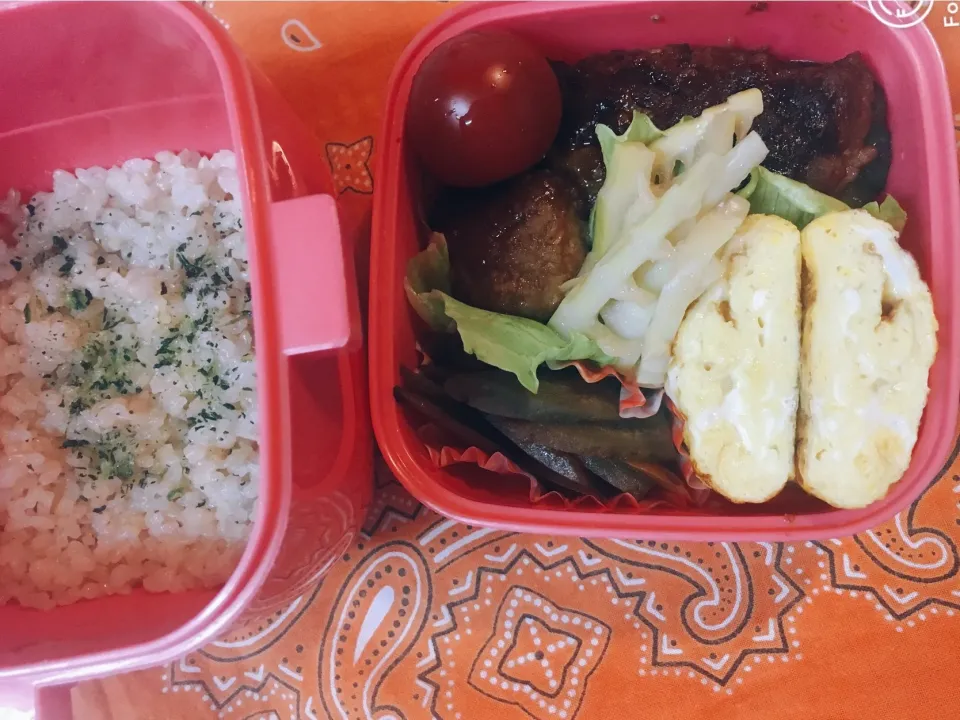 ♫5/10今日のお弁当♫〜肉詰めピーマン、破竹メンマ、だし巻き卵、きんぴらごぼう、プチトマト〜|Satokoさん