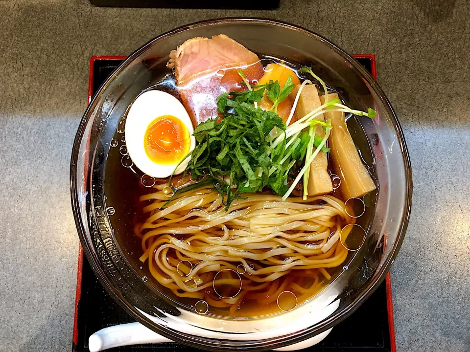 Snapdishの料理写真:幸跳さんで、冷やし醤油らぁ麺|いく❤️さん